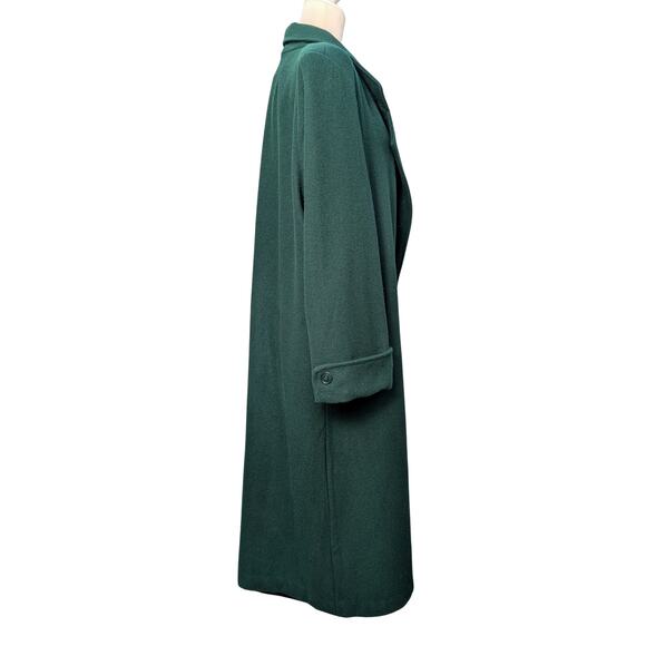 Vintage Forest Green 80% Wool Double Breasted Coat 3XL/24W - Picture 4 of 10